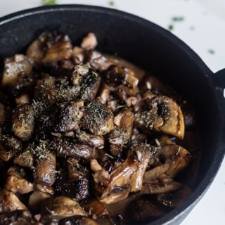 Red Wine Braised Mushrooms
