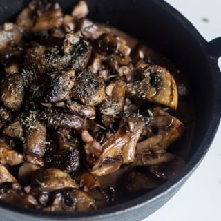 Red Wine Braised Mushrooms